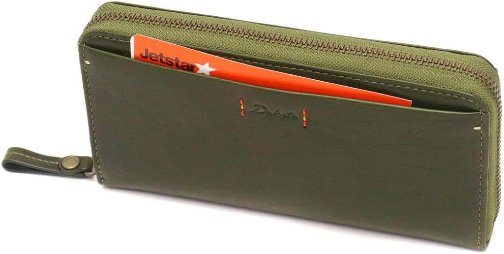 Amazon | [ダコタ] ワンポイントステッチ ラウンドファスナーデザイン